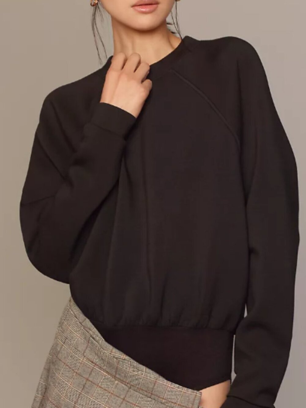 Maeve Anthropologie Black Long Sleeve Bodysuit Size S NWT